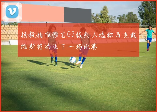 杨毅精准预言G3裁判人选称马克戴维斯将执法下一场比赛